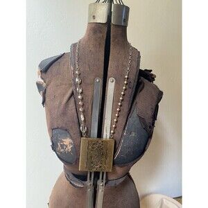 Vintage Powder Case Compact Made Into Neclace - Jewelry